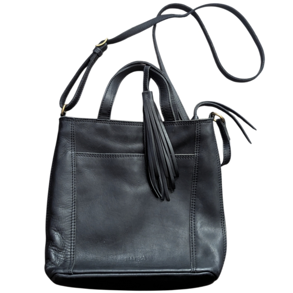 Margot New York Leather Crossbody Tote Bag